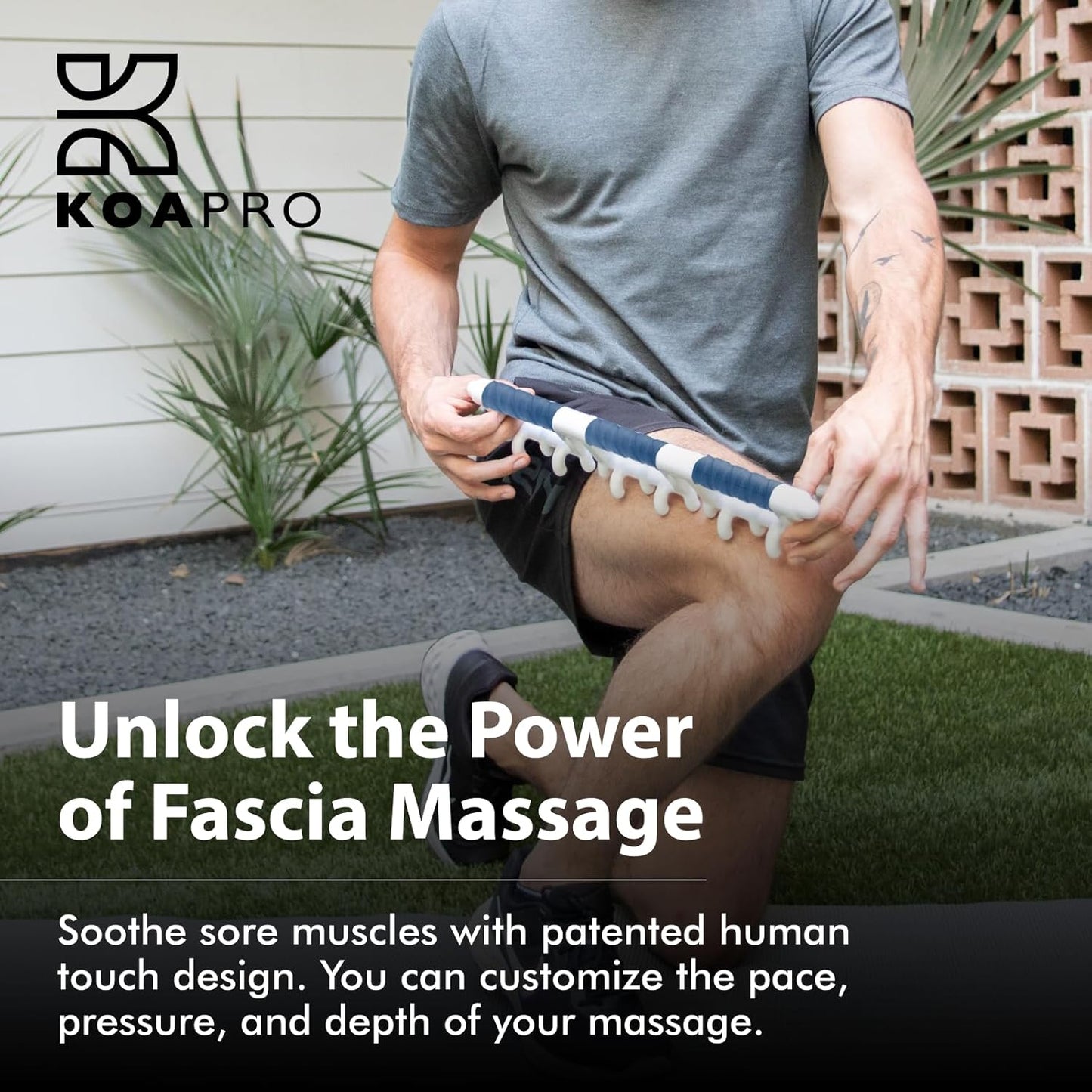 KOAPRO Facia Blaster Tool for Cellulite - Full Body Back and Neck Massager for Pain Relief, Deep Tissue Muscle Massage for Legs, Trigger Points, Myofascial and Fascia Release Tool Alleviates Tension