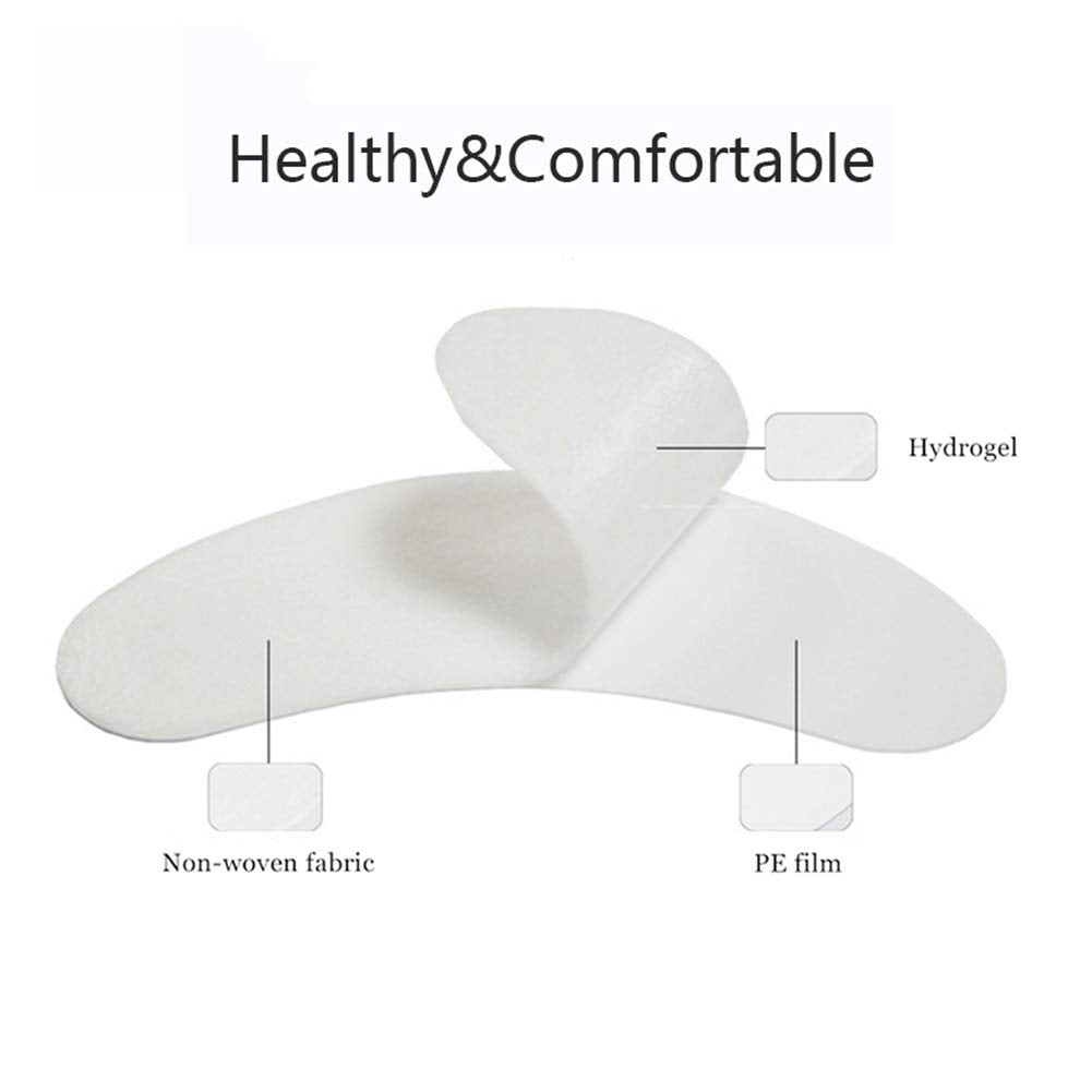 LANKIZ 100 Pairs Under Eye Gel Pads for Lash Extensions, 100% Natural Plant Extract, Collagen Hydrogel, Lint-Free, Moisturizing, Reduces Dark Circles and Eye Puffiness