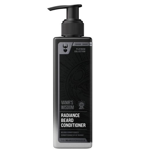 The Beard Struggle - Marksman's Beard Conditioner - Vanir's Wisdom, Platinum Collection - Nourish, Softens, & Strengthens Beard - Radiance Beard Conditioner for Men (8 Fl oz)