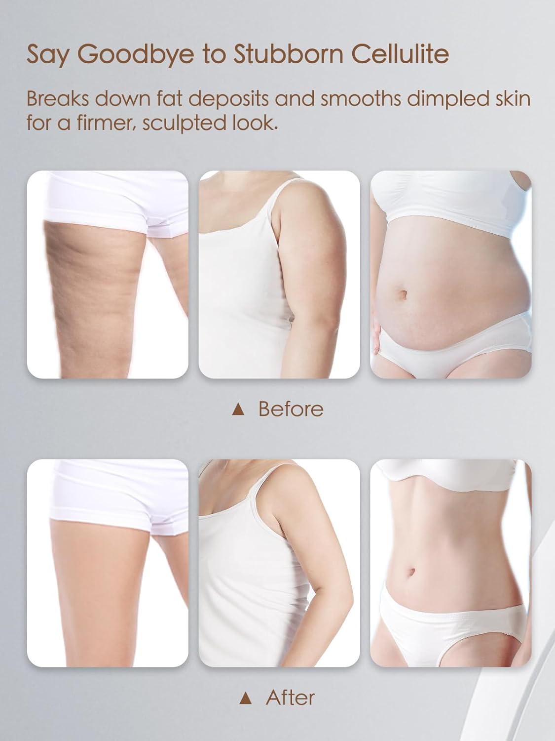 Lymphatic Drainage Massager & Anti Cellulite Massage Tool, Helps Reduce Stretch Marks & Cellulite, for Legs, Arms & Belly, Body Sculpting Machine with Microcurrent, Light, Heat & Vibration