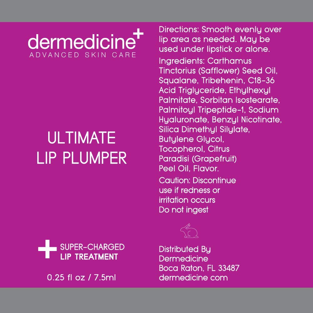 Ultimate Lip Plumper Super-Charged Lip Treatment w/Peptides, Vitamin E & Hyaluronic Spheres | May Enhances and Boost Lips for a Plumper Appearance 0.25 fl oz / 7.5ml