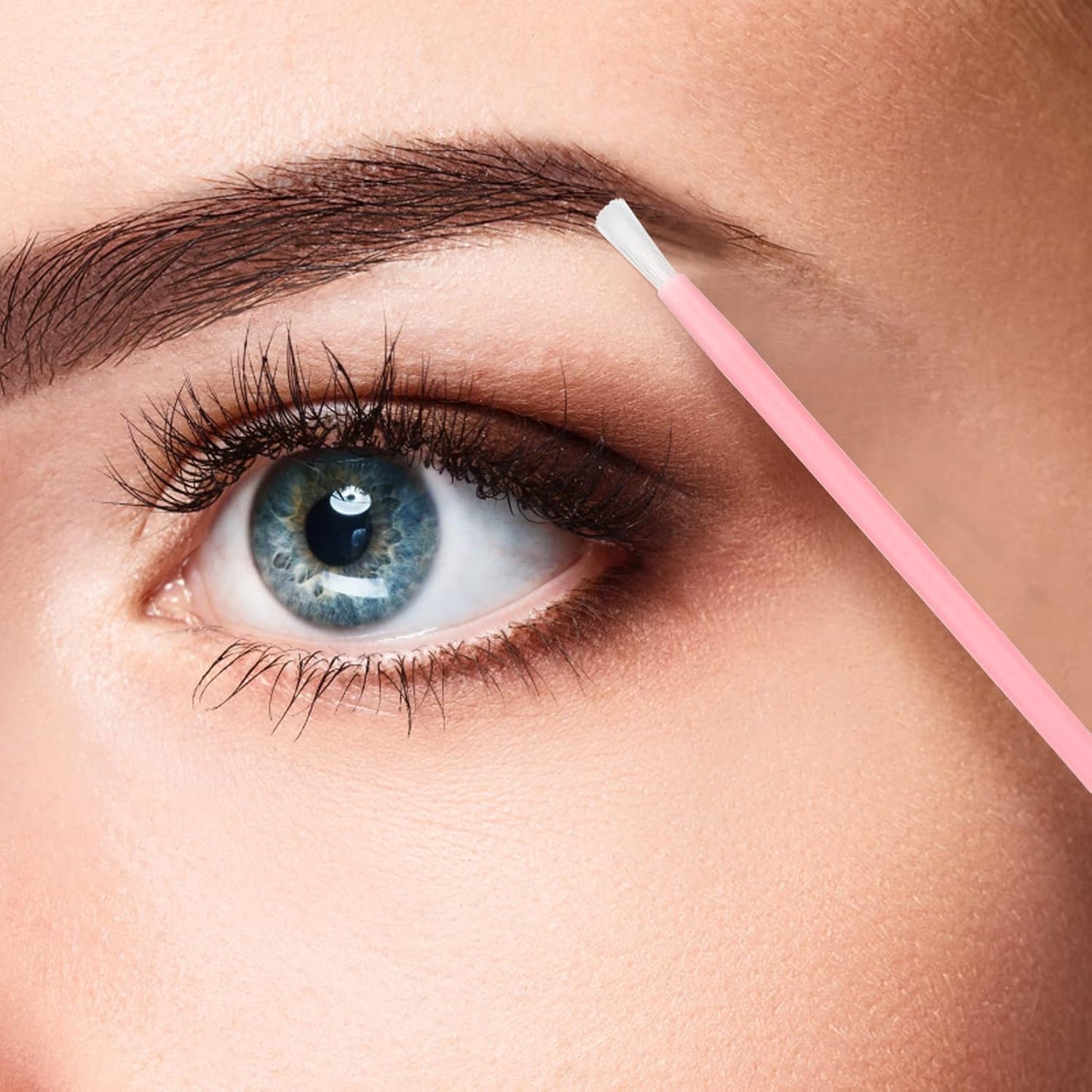 G2PLUS Lip Brushes, 50Pcs Disposable Lip Gloss Wands, Portable and No-Clean Lipstick Applicator, Nail Polish Brushes Makeup Tool for PYO Cookie Paint, Painting, Detail Brush (Pink)